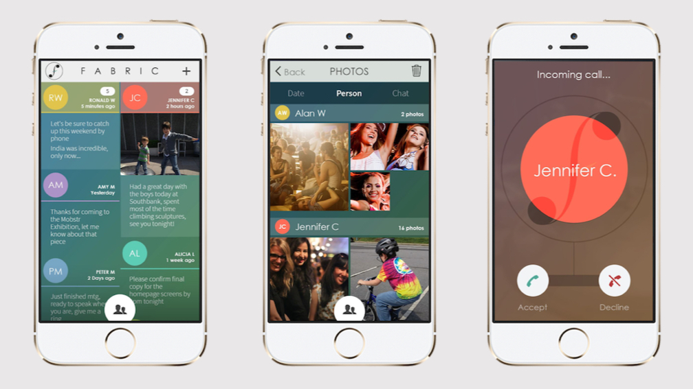 Conceptual messenger app UX Design